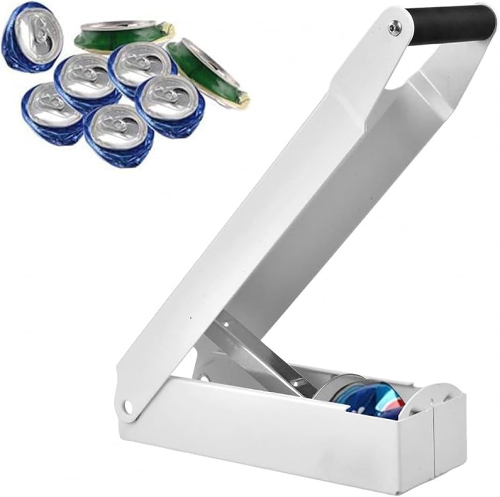 Juxkov 空き缶つぶし器 ペットボトルつぶし機 缶つぶし機 ペットボトル つぶし機 ゴミ 缶クラッシャー 簡単に潰せる 缶＆ペットボトル潰し器 穴あけ 空き缶 ペットボトルオープナ ボトルオープナー 適正 12 オンスと 16 オンスの瓶 ブラック