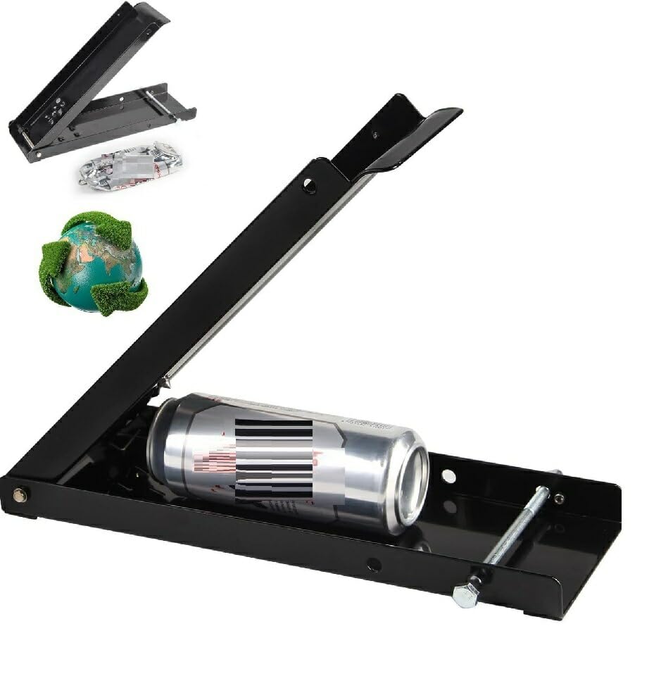 足踏み式 空き缶潰し器 缶クラッシャー 缶潰し スプレー缶 穴開け ゴミ 回収 かさばる コンパクト 圧縮 省スペース リサイクル dar-kanclash02